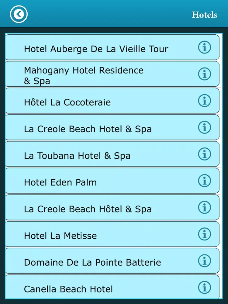 Guadeloupe Island Guide iPad  Screenshots