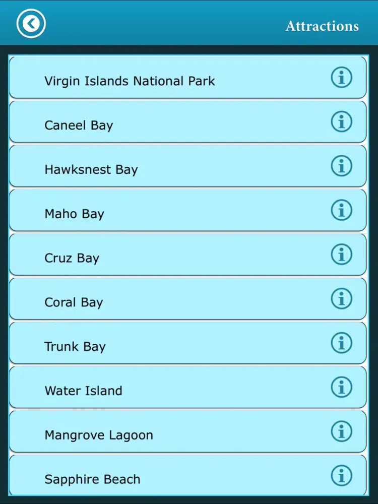 Ảnh chụp màn hình của Virgin Island Travel - Guide iPad 