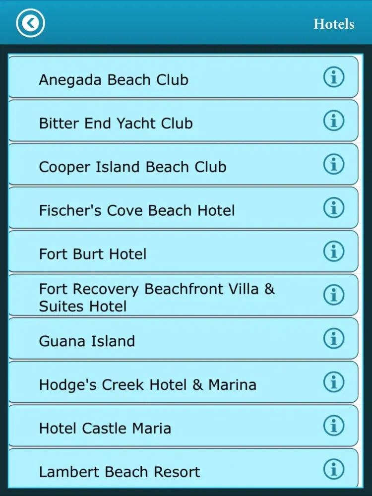 Ảnh chụp màn hình của Virgin Island Travel - Guide iPad 