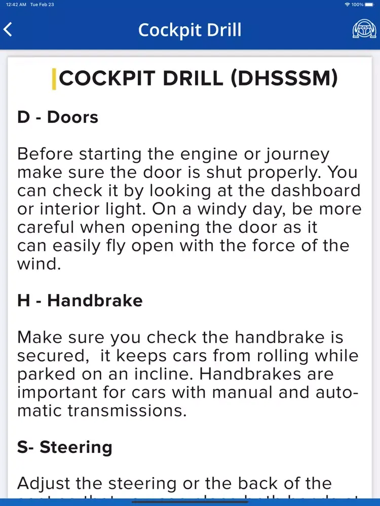 Captures d'écran de Driving Instructors Pro iPad 