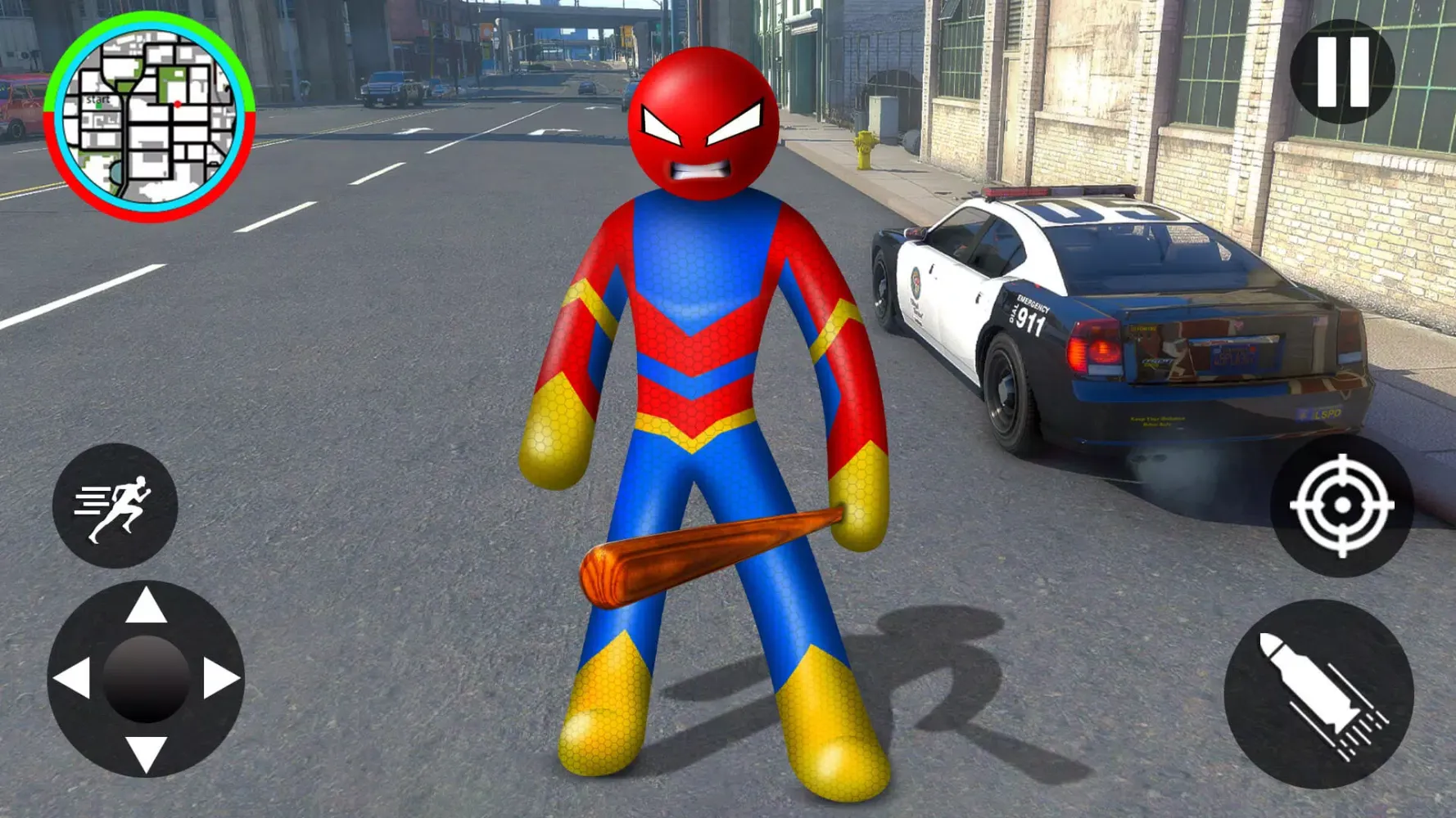 Merge Rope Hero : Vice Town スクリーンショット