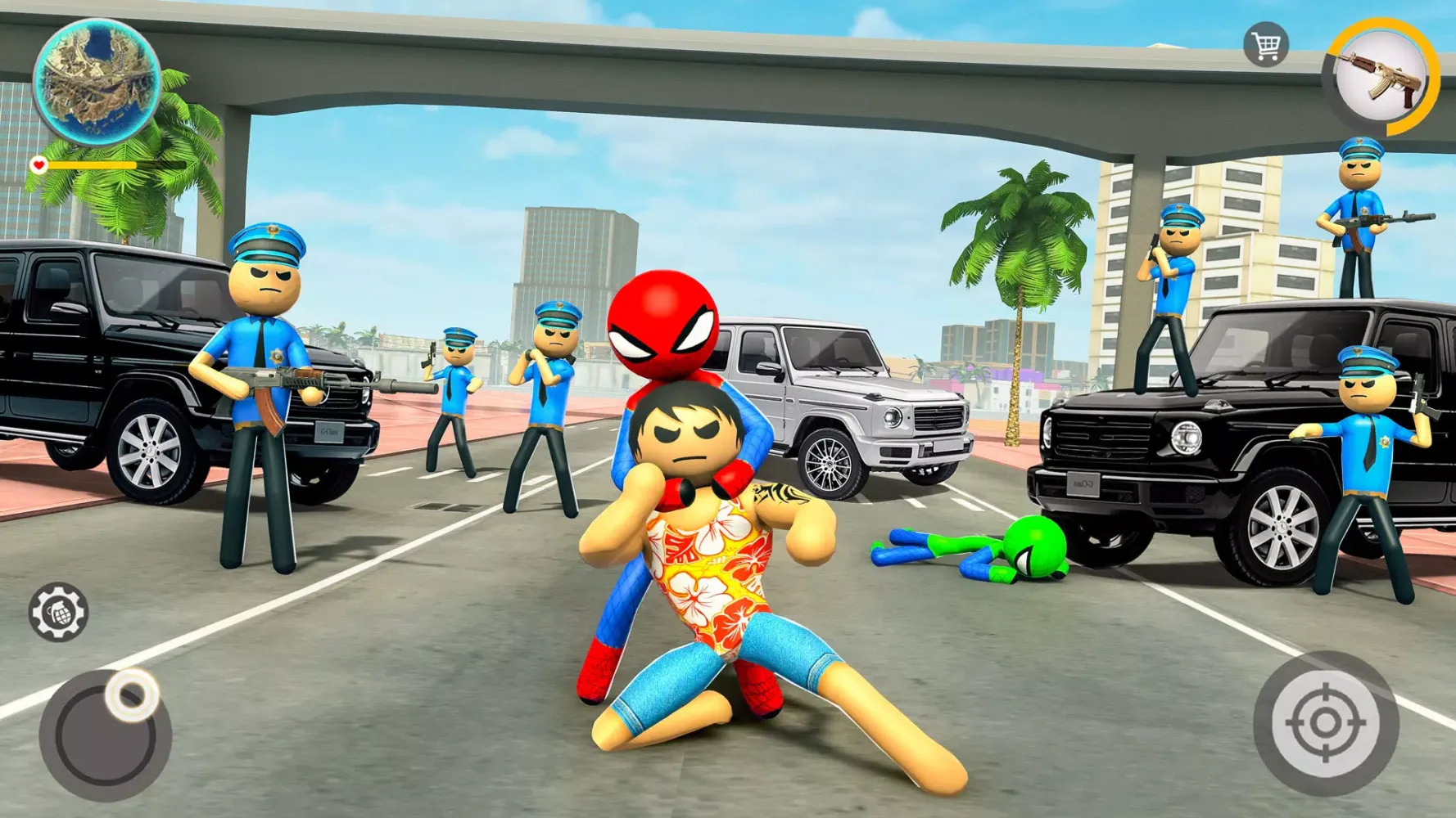 Merge Rope Hero : Vice Town スクリーンショット
