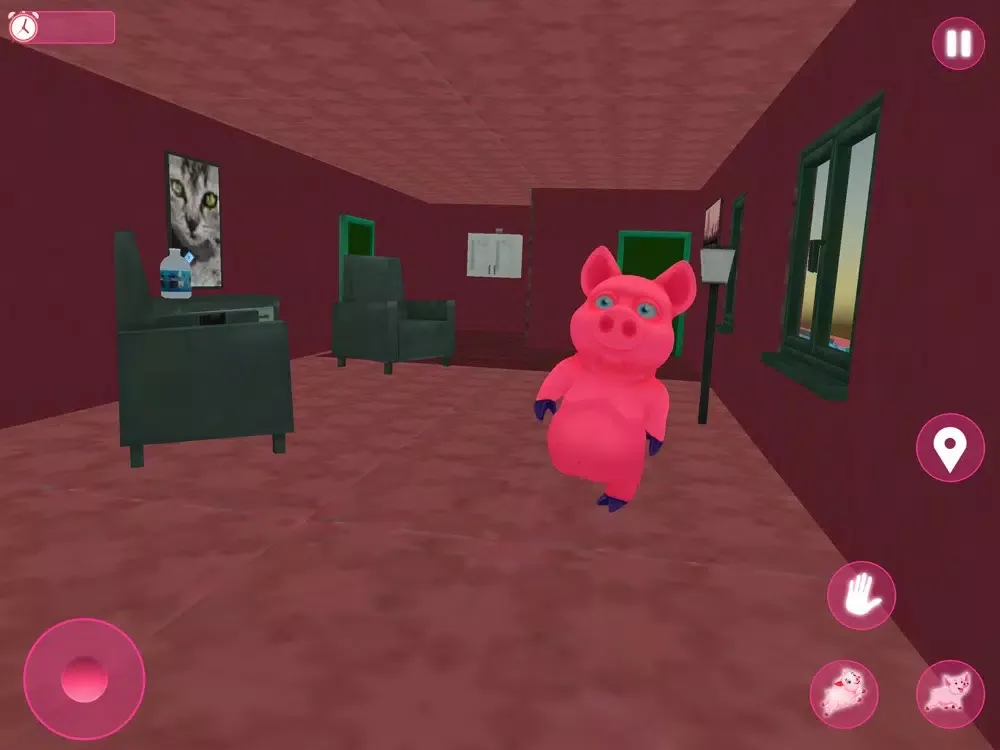 Tangkapan layar Scary Piggy Family Granny Game iPad 