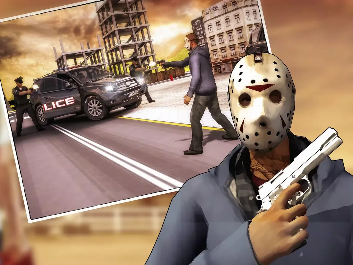 Tangkapan layar GangWar Crime City iPad 