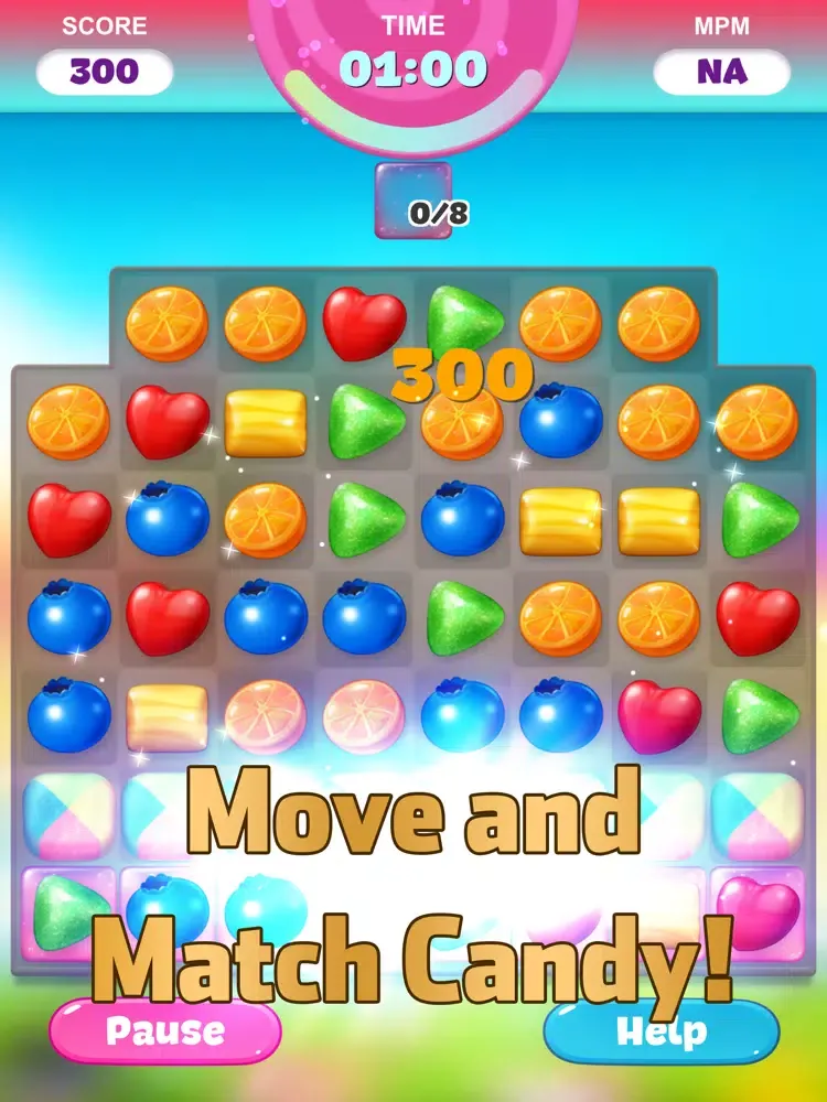 Capturas de tela do Crunchy Candy Competition iPad 