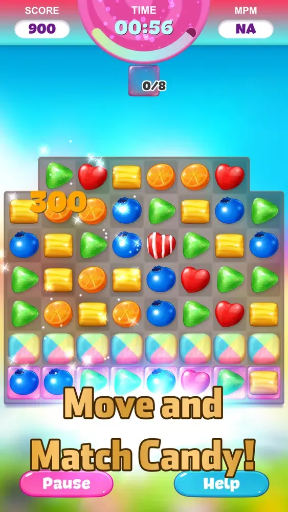 Capturas de tela do Crunchy Candy Competition
