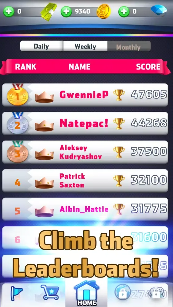 Capturas de tela do Crunchy Candy Competition