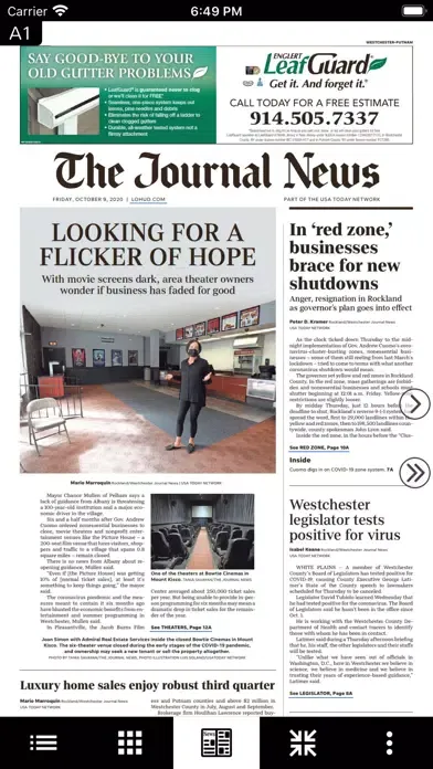 Tangkapan layar The Journal News eEdition