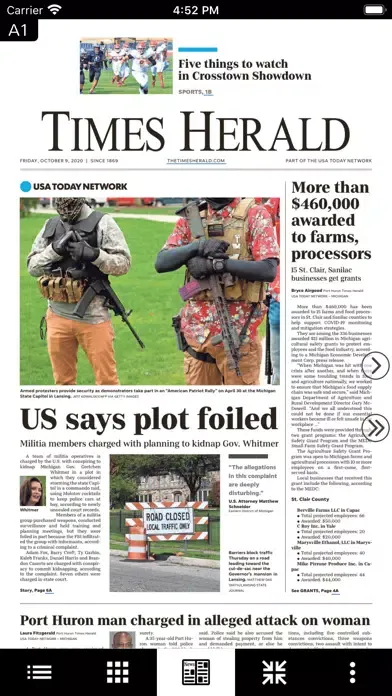 Capturas de pantalla de Times Herald eEdition