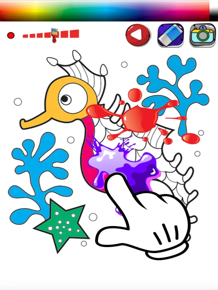 Ảnh chụp màn hình của Paint Kids Octopus Edition iPad 