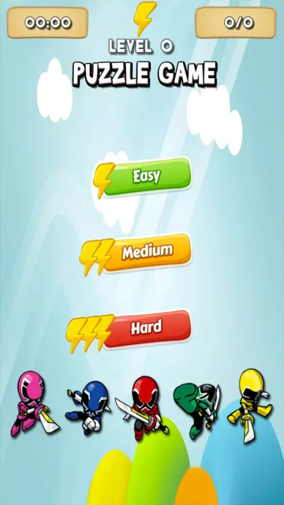Capturas de tela do Puzzle Kids Ranger Power Version