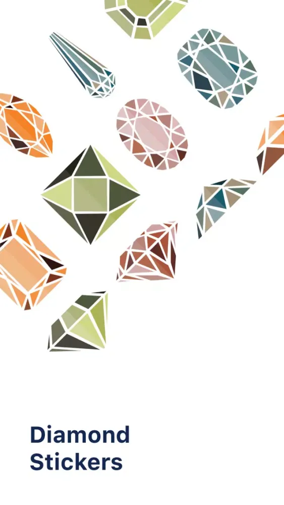 Vintage Diamond Stickers应用截图