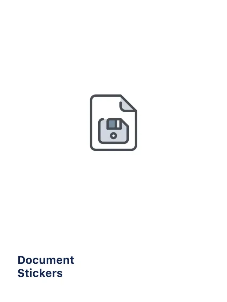 Tangkapan skrin Document Stickers iPad 