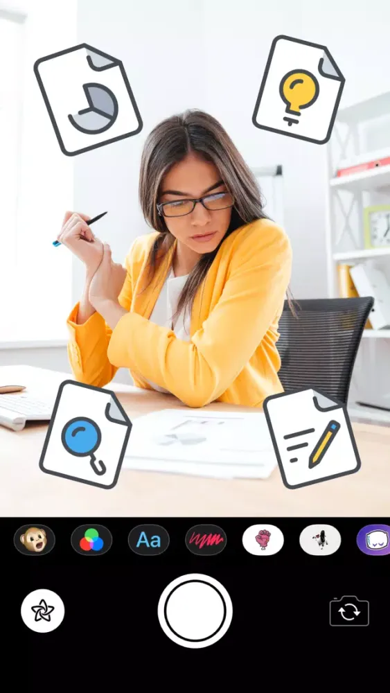 Tangkapan skrin Document Stickers