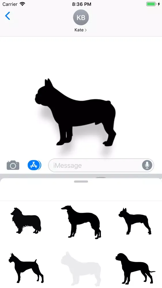 Capturas de pantalla de Dog Silhouettes Stickers