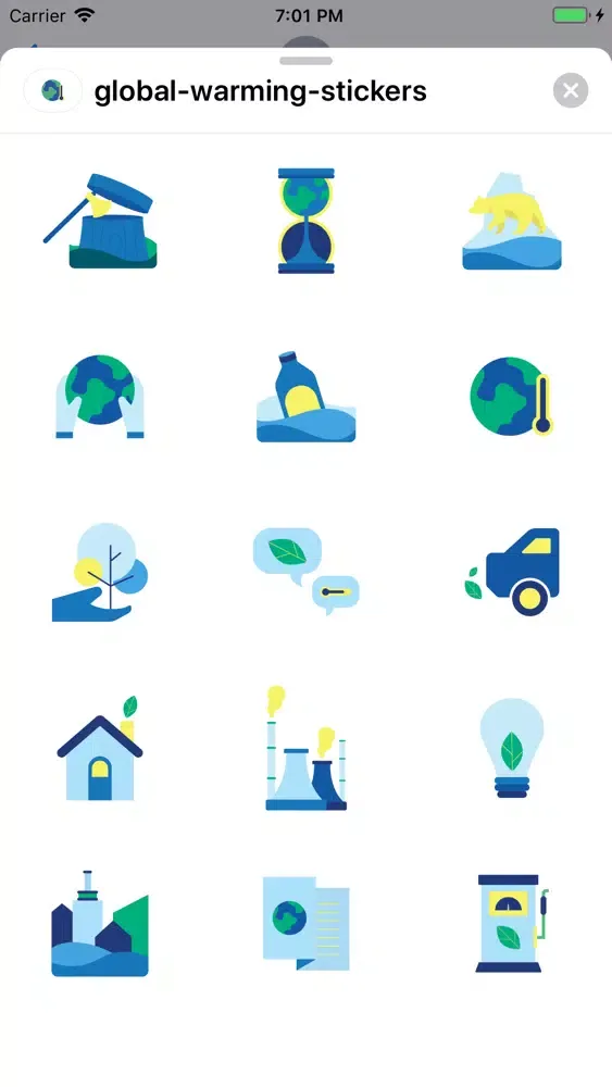 Captures d'écran de Global Warming Stickers