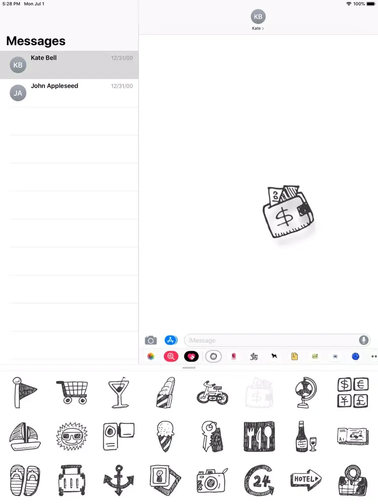 Magic Travel Stickers iPad 应用截图