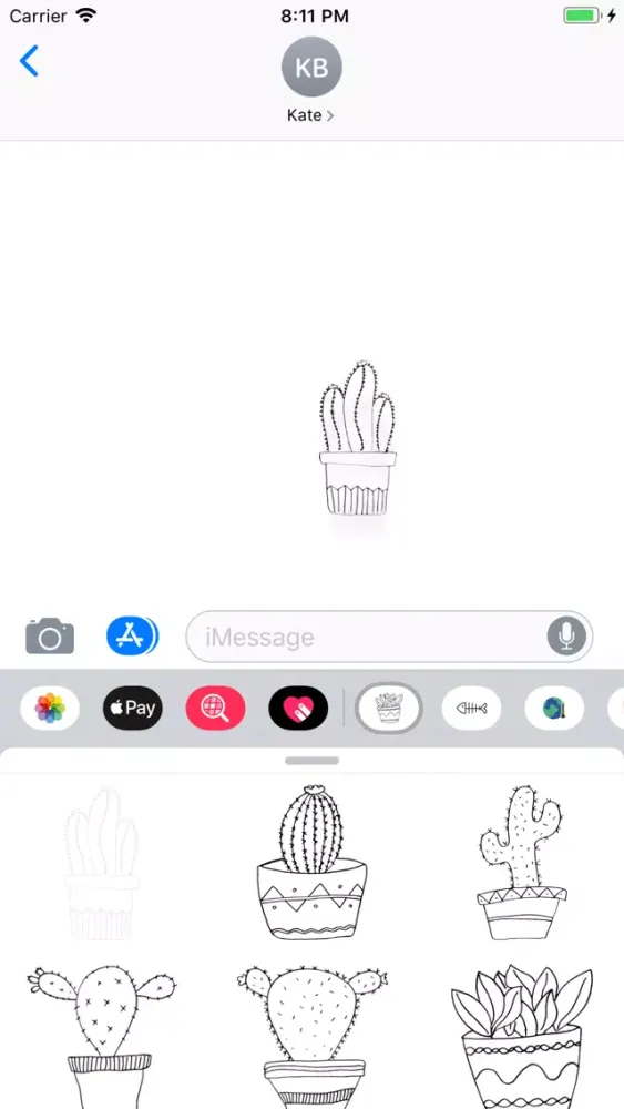 Scandi Cactus Stickers應用截圖
