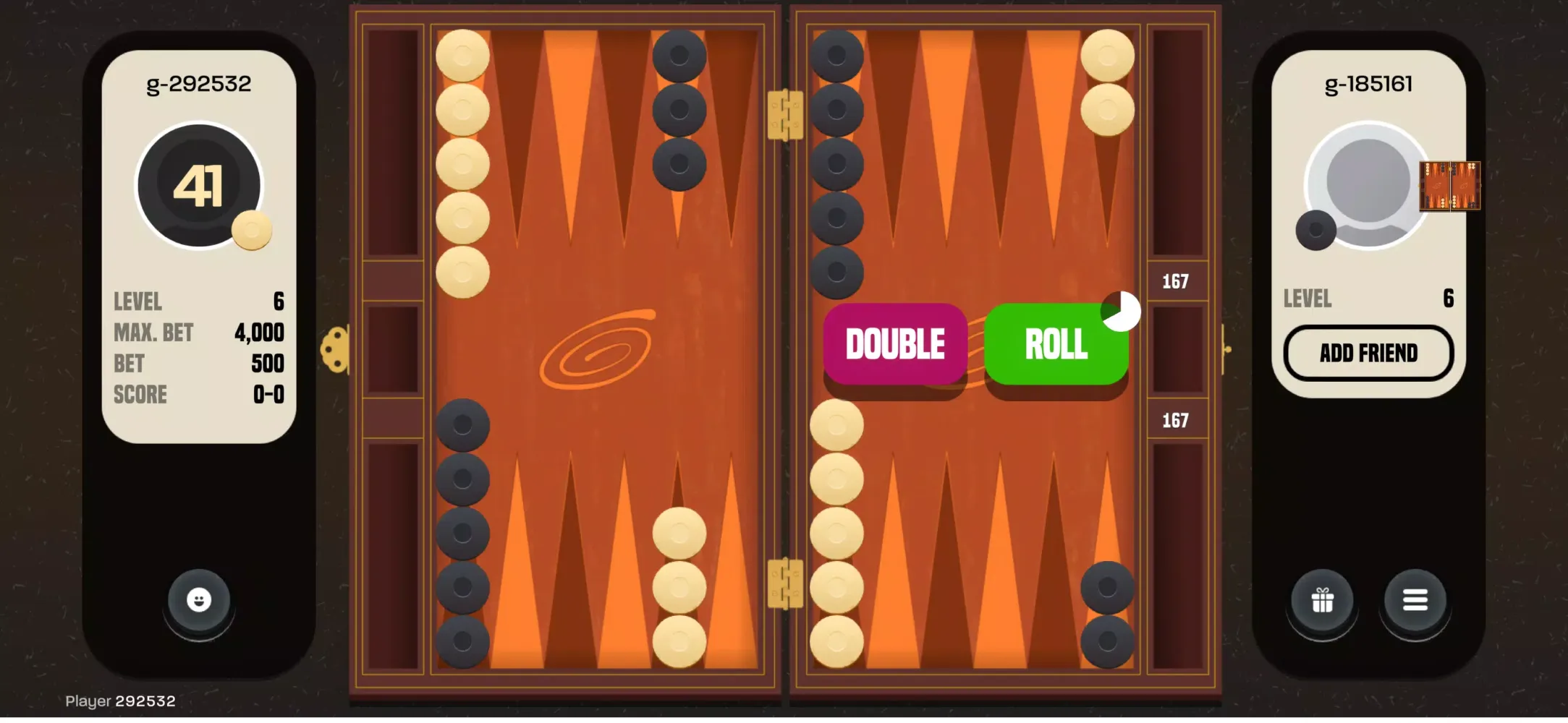 Captures d'écran de Backgammon