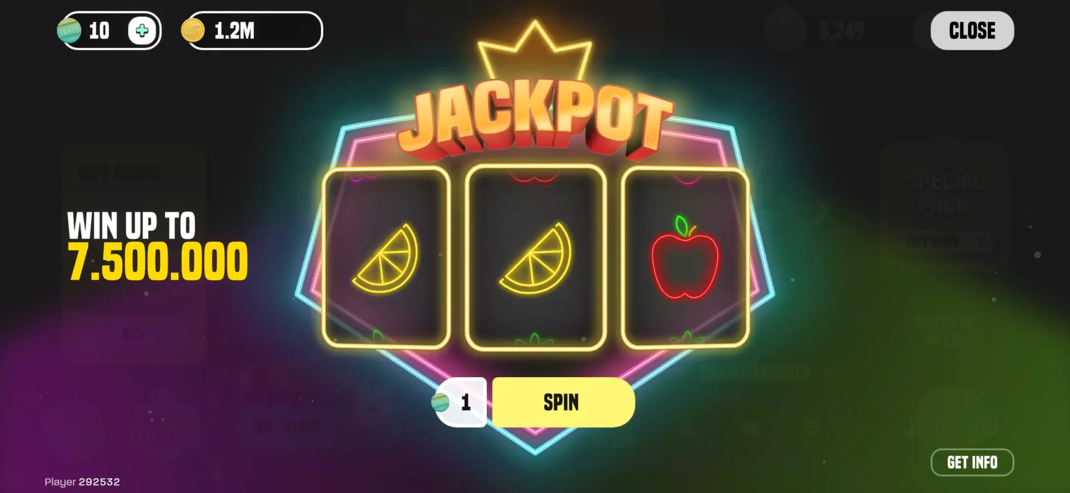 Captures d'écran de Backgammon