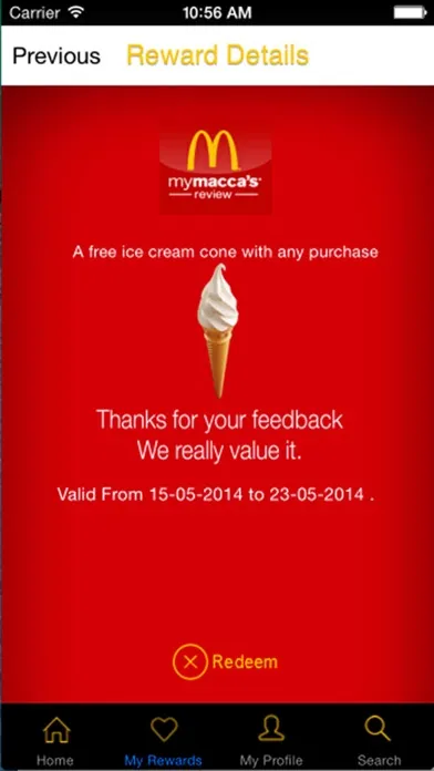 My Macca's Review Screenshots