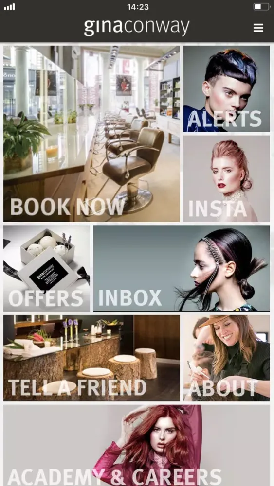 Captures d'écran de Gina Conway Salons and Spas
