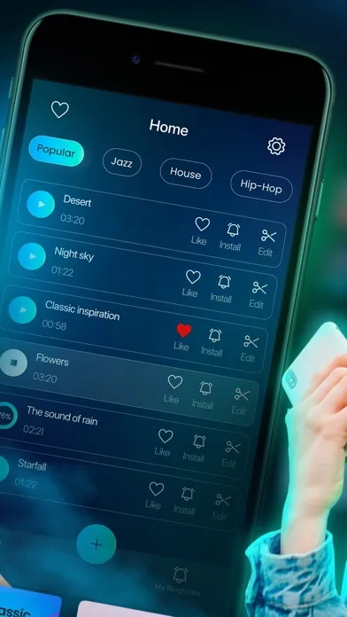Capturas de pantalla de Garage Ringtones for iPhone