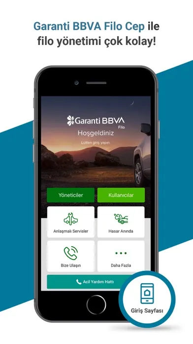 Capturas de tela do Garanti BBVA Filo Cep