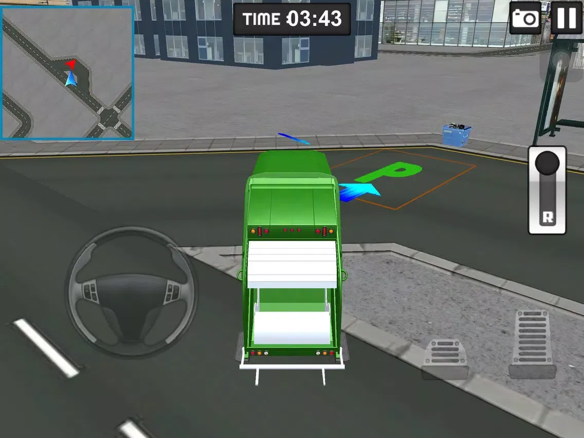Capturas de pantalla de Garbage Truck Driver parking 3d Simulator- real city hero clean city iPad 