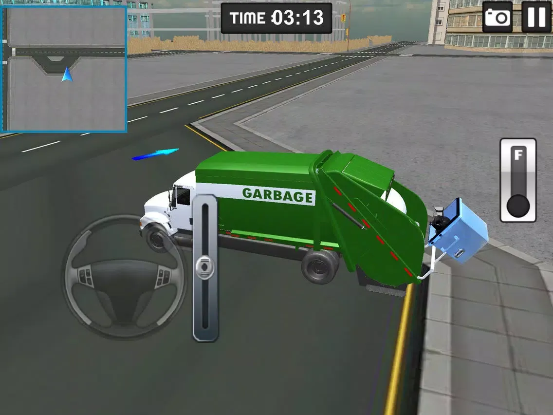 Capturas de pantalla de Garbage Truck Driver parking 3d Simulator- real city hero clean city iPad 