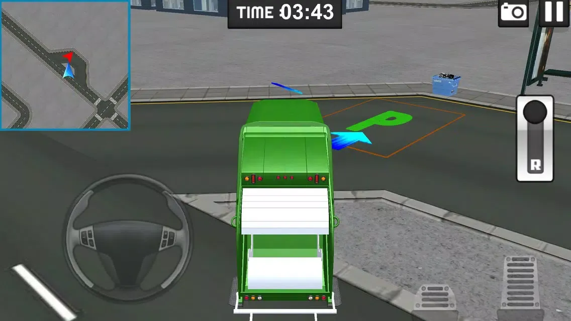 Capturas de pantalla de Garbage Truck Driver parking 3d Simulator- real city hero clean city