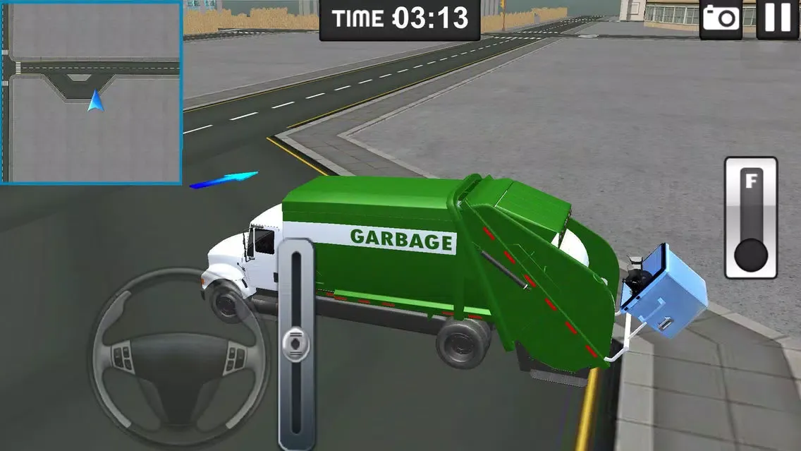 Capturas de pantalla de Garbage Truck Driver parking 3d Simulator- real city hero clean city