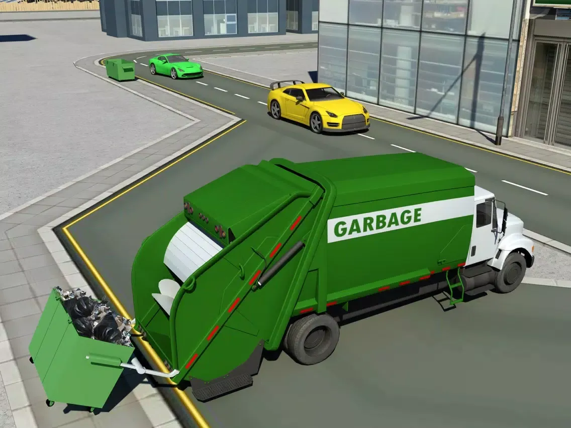 ภาพหน้าจอของ Garbage Truck Driving parking 3d simulator Game iPad 