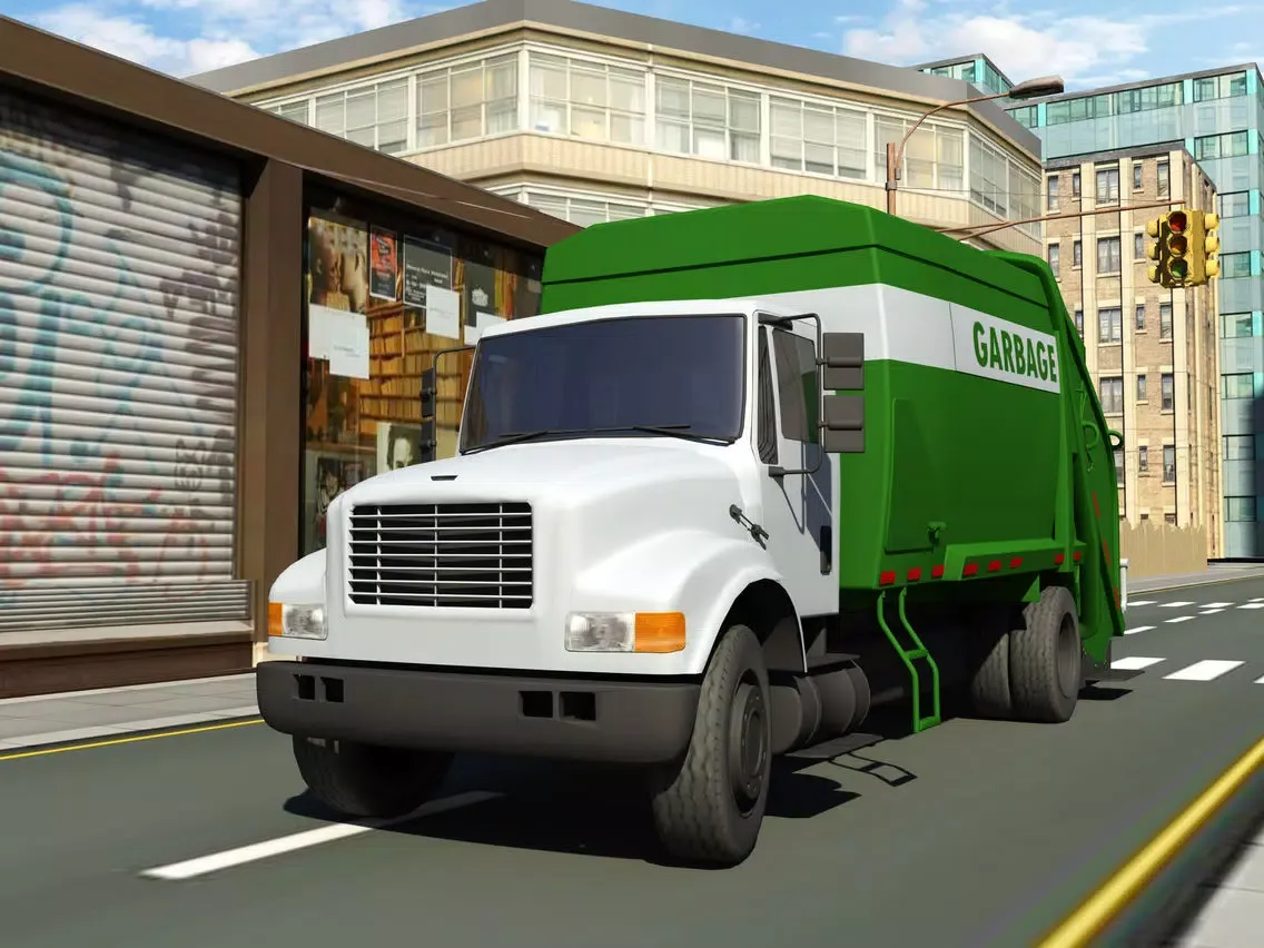 ภาพหน้าจอของ Garbage Truck Driving parking 3d simulator Game iPad 