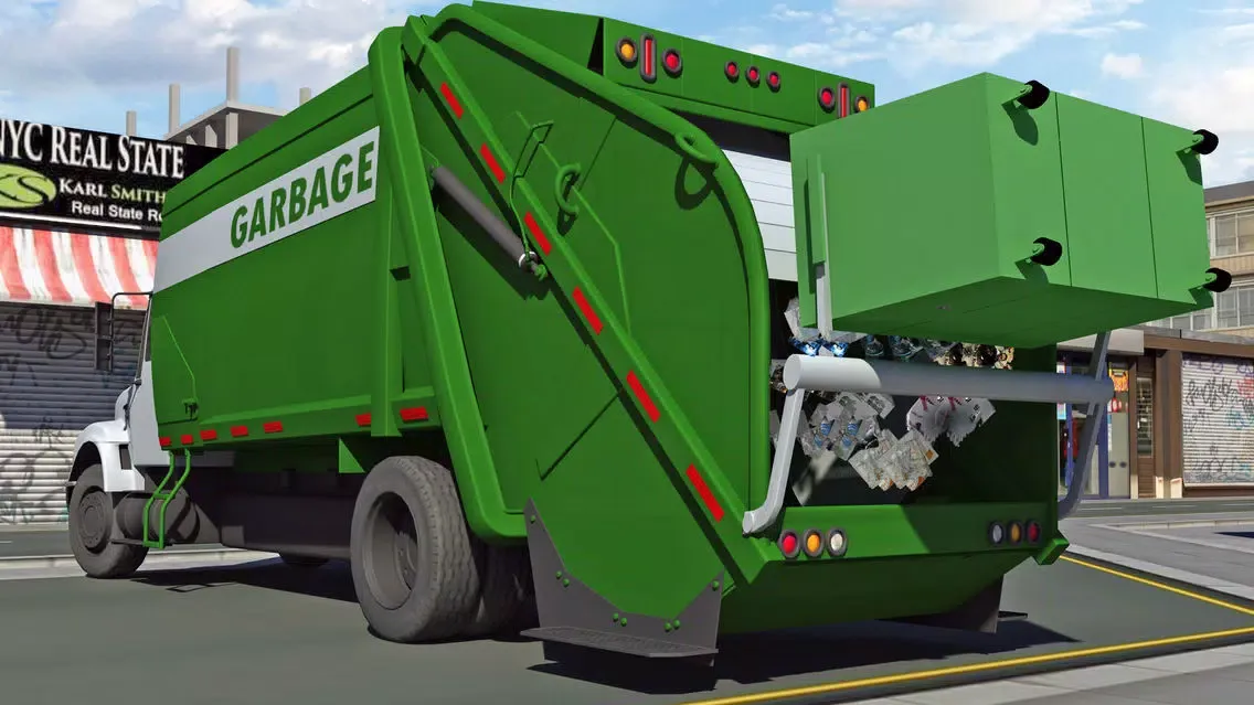 ภาพหน้าจอของ Garbage Truck Driving parking 3d simulator Game