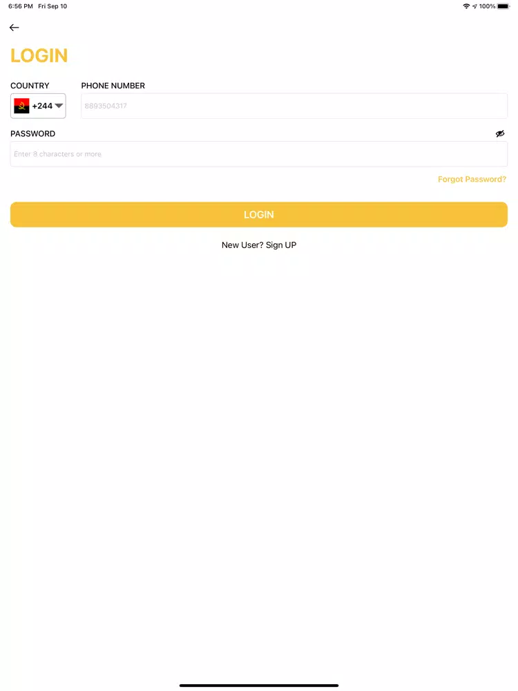 Garçom Driver iPad 應用截圖