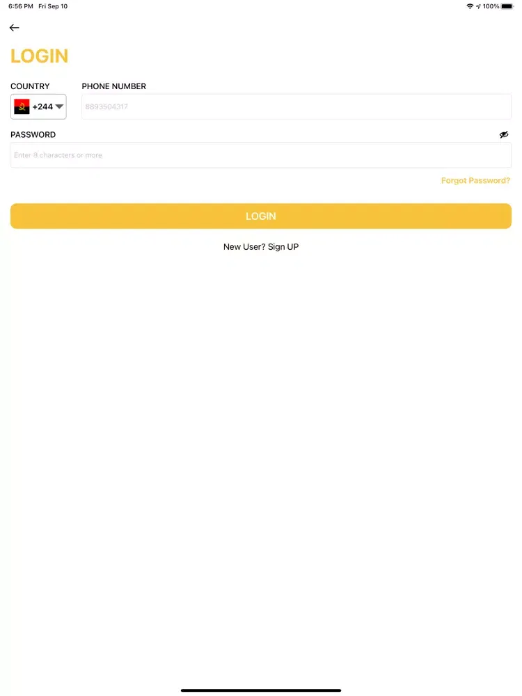 Garçom Driver iPad  Ekran Görüntüleri