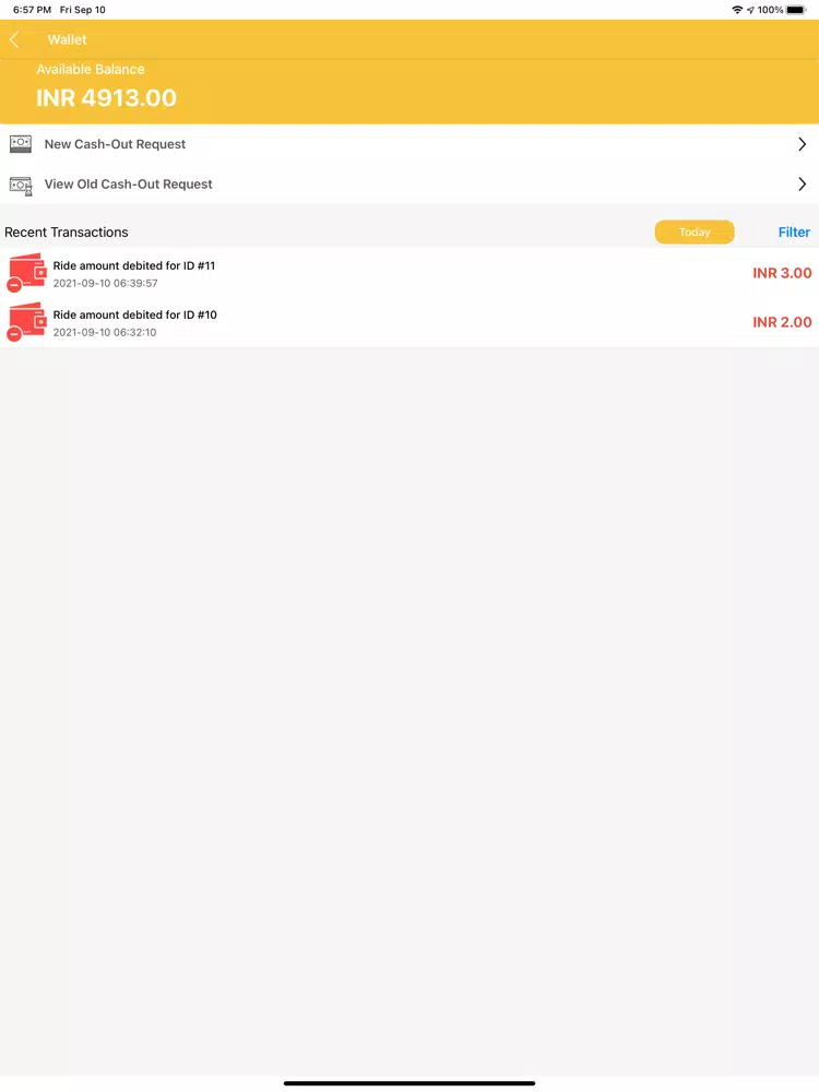 Garçom Driver iPad 應用截圖