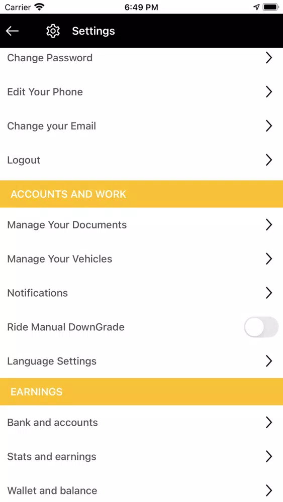 Garçom Driver應用截圖