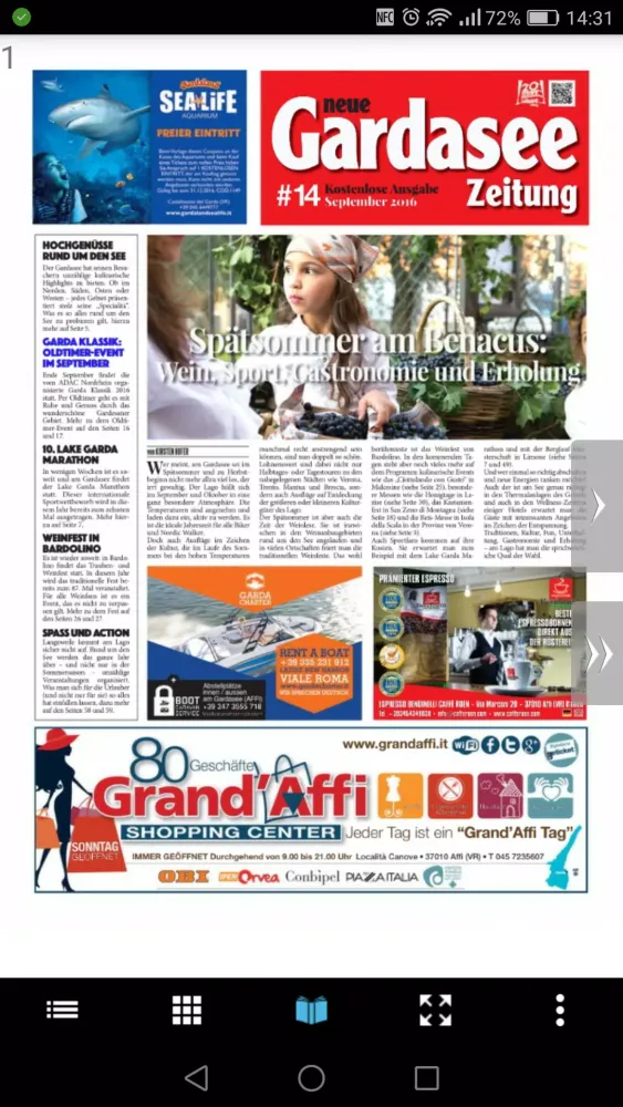 Ảnh chụp màn hình của Gardasee Zeitung
