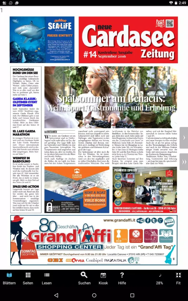 Ảnh chụp màn hình của Gardasee Zeitung