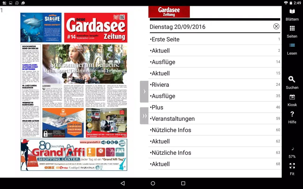Ảnh chụp màn hình của Gardasee Zeitung