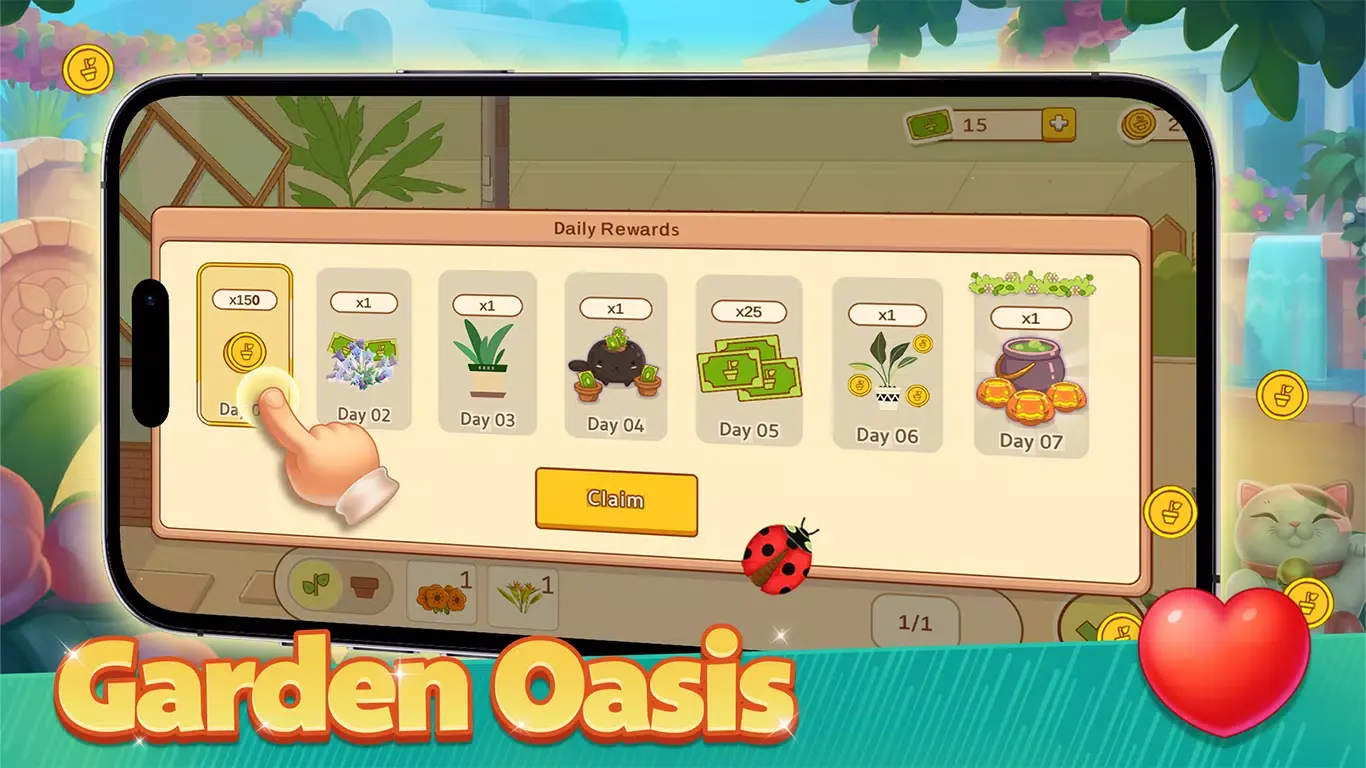 Garden Oasis Game Screenshots