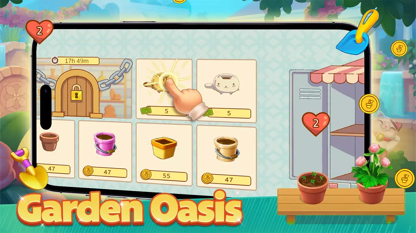 Garden Oasis Game Screenshots