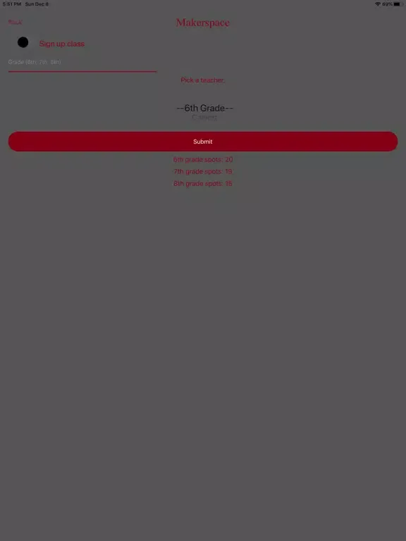 GC Makerspace iPad  स्क्रीनशॉट