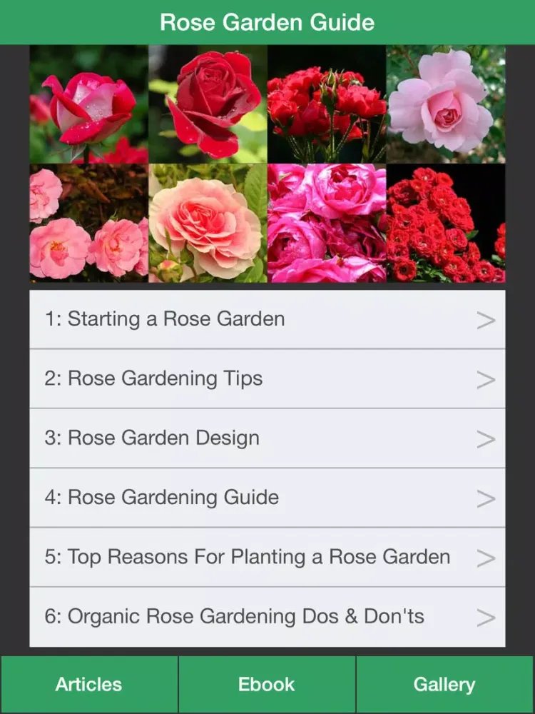 Скриншоты Rose Garden Guide - A Guide To Planting Your Own Rose Garden Successfully! iPad 