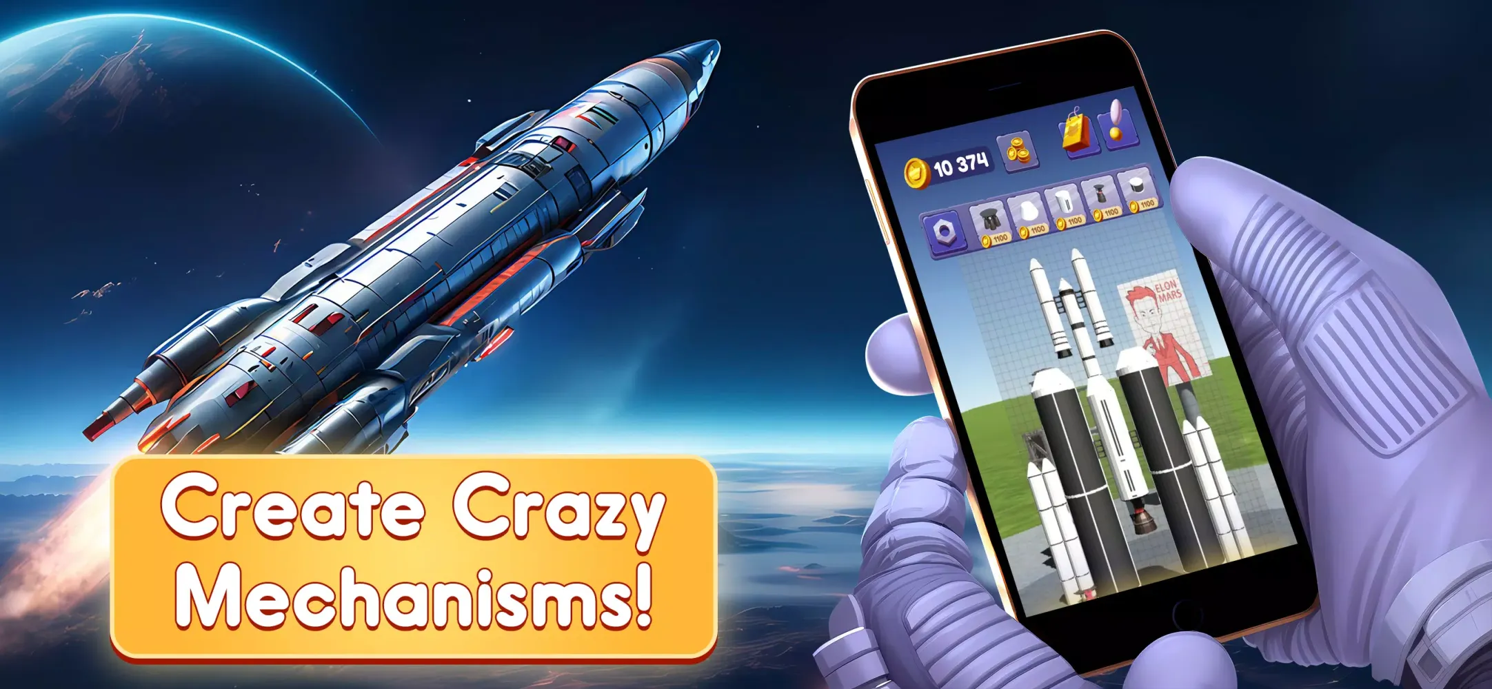 Capturas de pantalla de ElonMars Spaceflight Simulator