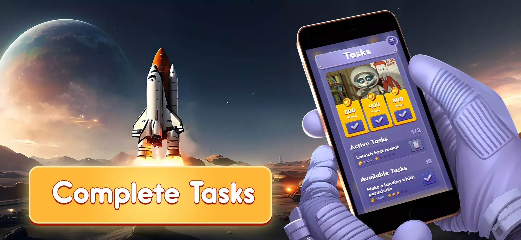 Capturas de pantalla de ElonMars Spaceflight Simulator