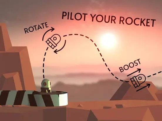 Tangkapan layar Mars Flop Rocket: Space Front iPad 