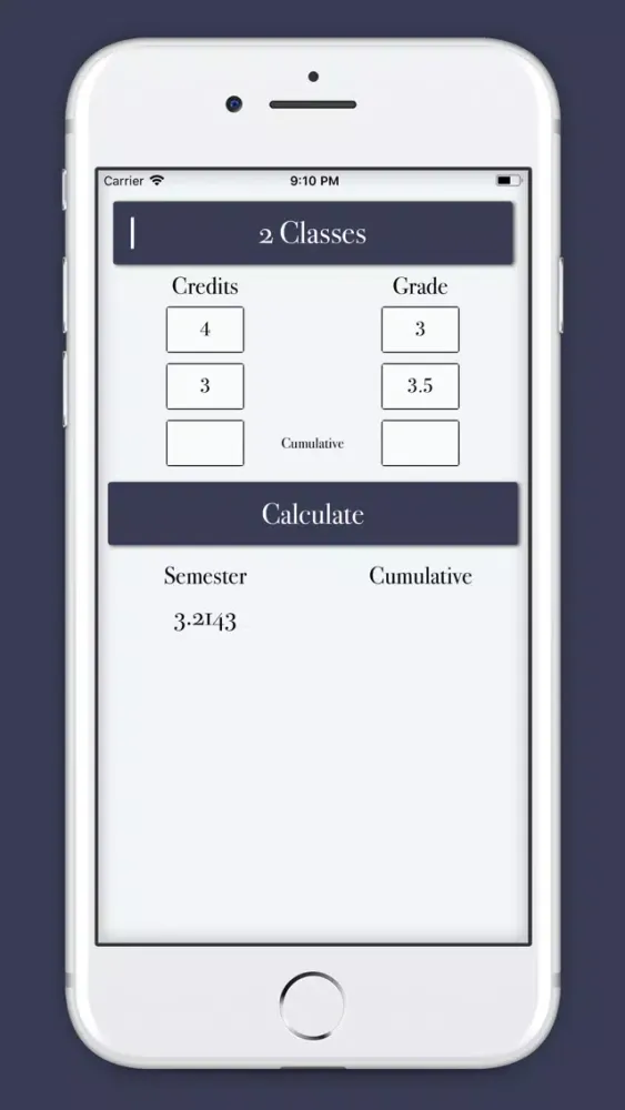 Ảnh chụp màn hình của My Poe GPA